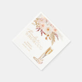 Elegant Pearls & Prosecco Vrijgezellenfeest Servet (Hoek)