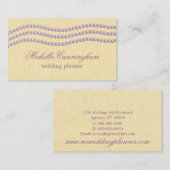 Elegant Pearls Visitekaartje, Lavender Visitekaartje (Voorkant / Achterkant)