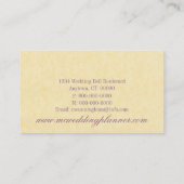 Elegant Pearls Visitekaartje, Lavender Visitekaartje (Achterkant)