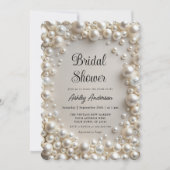 Elegant Pearls Vrijgezellenfeest Kaart (Voorkant)