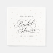 Elegant Pearls Vrijgezellenfeest Servet (Voorkant)