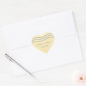 Elegant Pearls Wedding Stickers, Ivory Hart Sticker (Envelop)
