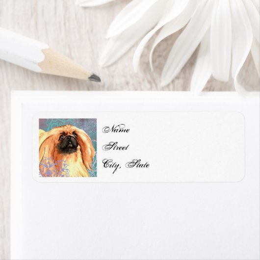 Elegant Pekingese Etiket (Insitu)