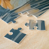 Elegant Pelikaan Vogel Tropisch Paradijs Legpuzzel (Zijkant)