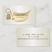 Elegant penseel Slag Glitter Vacuum cleaner Visitekaartje (Voorkant / Achterkant)