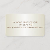 Elegant penseel Slag Glitter Vacuum cleaner Visitekaartje (Achterkant)