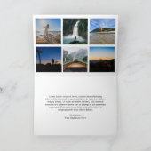 Elegant penseelscript Vrolijke foto Moderne kerst Feestdagen Kaart (Binnen)