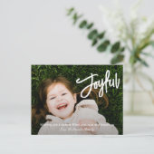 Elegant penseelscript Vrolijke moderne kerst Feestdagenkaart (Staand voorkant)