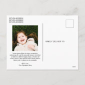 Elegant penseelscript Vrolijke moderne kerst Feestdagenkaart (Achterkant)