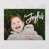 Elegant penseelscript Vrolijke moderne kerst Feestdagenkaart (Voorkant)