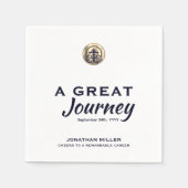 Elegant pensioen partij papier servet (Voorkant)