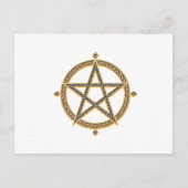 Elegant pentagram briefkaart (Voorkant)