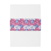 Elegant Peonies Accent Fall Wedding Uitnodigingen Wikkel (Achterkant Voorbeeld)