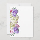 Elegant Peonies Floral 50e Jubileum Uitnodiging (Achterkant)