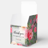 Elegant Peonies Floral Bedankdoosjes (Geopend)