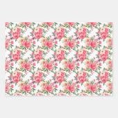 Elegant Peonies Floral Inpakpapier Vel (Voorkant 2)