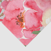 Elegant Peonies op grijs Tissuepapier (Detail)