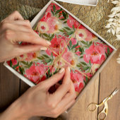 Elegant Peonies op grijs Tissuepapier