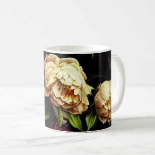 Elegant Peonies & Rozen Koffie-Mok Koffiemok