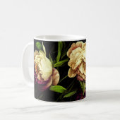 Elegant Peonies & Rozen Koffie-Mok Koffiemok (Voorkant links)