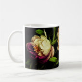 Elegant Peonies & Rozen Koffie-Mok Koffiemok (Links)
