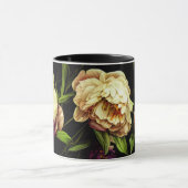 Elegant Peonies & Rozen Koffie-Mok Mok (Midden)