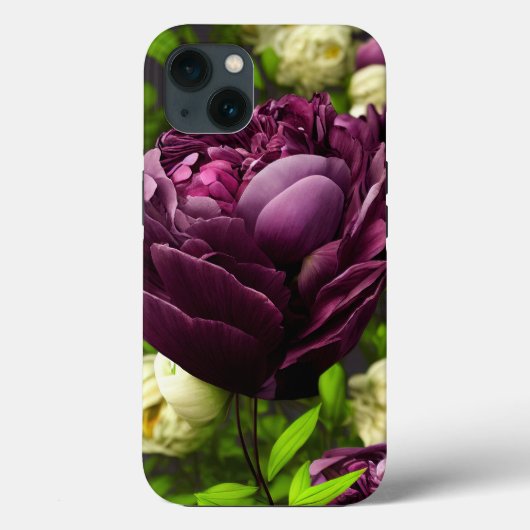 Elegant Peonies & Rozen Telefoon Case (Achterkant)