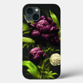 Elegant Peonies & Rozen Telefoon Case (Achterkant)