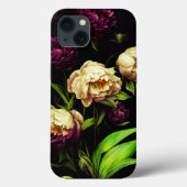 Elegant Peonies & Rozen Telefoon Case (Achterkant)