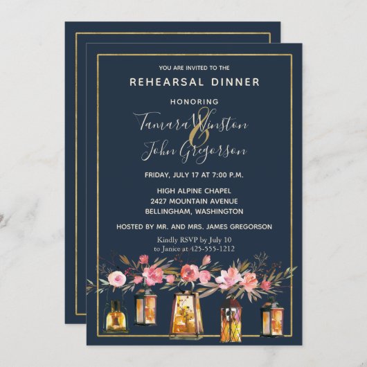 Elegant Peonies Rustic String Lights Kaart (Voorkant / Achterkant)