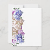 Elegant Peonies Wedding Jubileum Kaart (Achterkant)