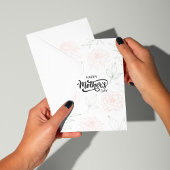Elegant Peony Floral Mother’s Day Card Kaart