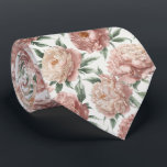 Elegant Peony Floral Pattern Stropdas<br><div class="desc">A graceful peony floral pattern featuring large layered blossoms and soft botanical tones. This refined design captures the beauty of garden flowers with timeless elegance.</div>