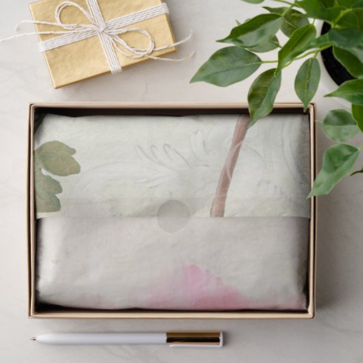 Elegant Peony Flower Butterfly Ephemera ontkoppeli Tissuepapier (Geschenk)