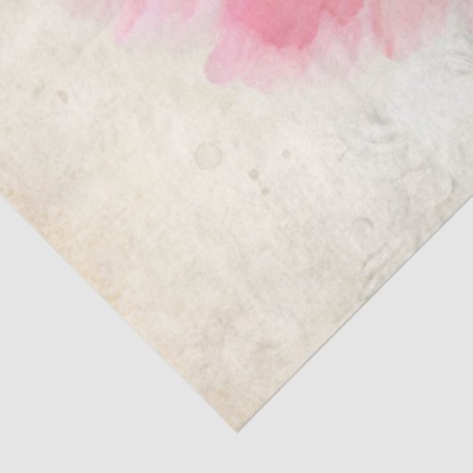 Elegant Peony Flower Butterfly Ephemera ontkoppeli Tissuepapier (Detail)