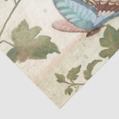 Elegant Peony Flower Butterfly Ephemera ontkoppeli Tissuepapier (Detail)