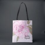 Elegant Peony Flower Floral Wedding Personalized Tote Bag<br><div class="desc">Een elegant geschenk voor de newlyweds. Stuur me een e-mail naar JMR._Designs@yahoo.com als je hulp nodig hebt of een speciale aanvraag hebt.</div>