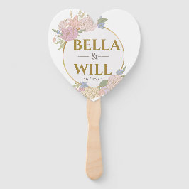 Elegant Peony Lily Roos Wedding Handwaaier