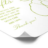 Elegant Perfect Pear Minimal Vrijgezellenfeest Dis Poster (Hoek)