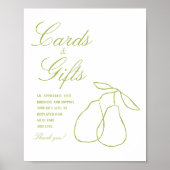 Elegant Perfect Pear Minimal Vrijgezellenfeest Dis Poster (Voorkant)