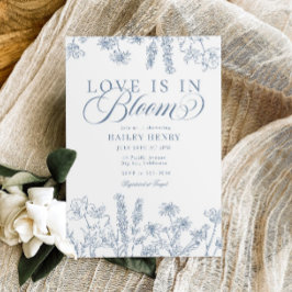 Elegant Periwinkle Blue Wildflower Vrijgezellenfee Kaart