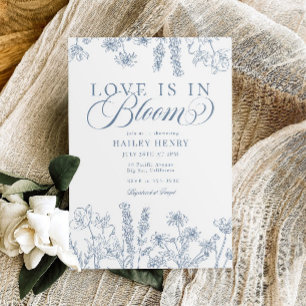 Elegant Periwinkle Blue Wildflower Vrijgezellenfee Kaart