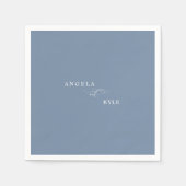 Elegant Periwinkle Custom Cocktail Servet (Voorkant)