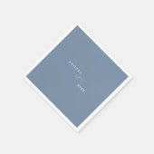 Elegant Periwinkle Custom Cocktail Servet (Hoek)