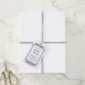 Elegant Periwinkle Floral Waterverf Vrijgezellenfe Cadeaulabel (Met Touw)