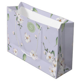 Elegant Periwinkle Spring Waterverf Floral Groot Cadeauzakje