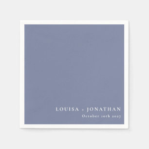 Elegant Periwinkle Trendy Minimale Aangepast Servet