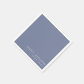 Elegant Periwinkle Trendy Minimale Aangepast Servet (Hoek)