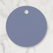 Elegant Periwinkle Trendy Script Custom Hartelijk Bedankjes Labels (Achterkant)