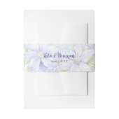 Elegant Periwinkle Wedding Uitnodigingen Wikkel (Voorkant Voorbeeld)